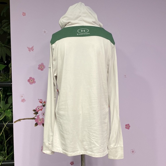 NFL NY Jets Combine Authentic Under Armour Hooded Off White Top Women's Size M ! - Picture 3 of 12